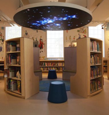 Rhyme Time - Tuesday & Thursday AM The Children's Library with the night sky