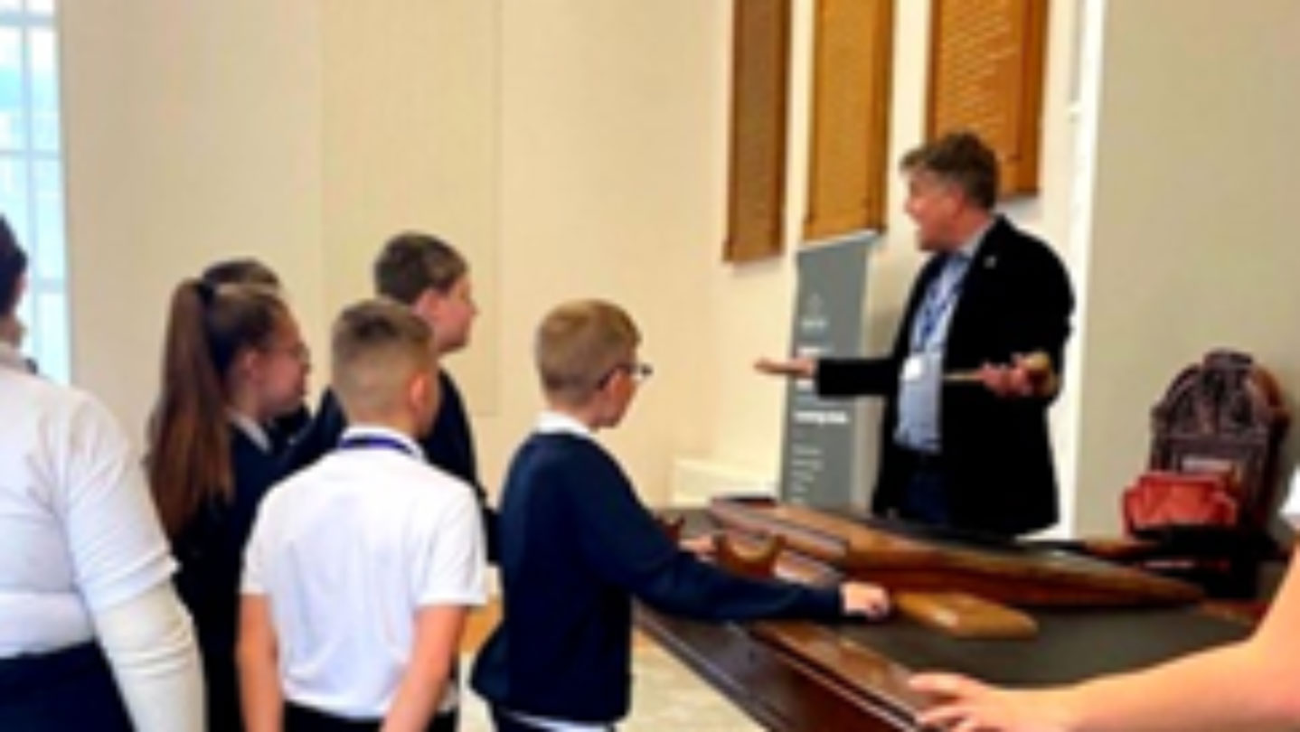 Students from Oakley School Council visit the Amelia Scott