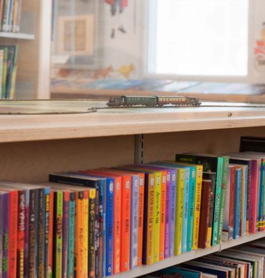 Story Time The Children's Library with train toy
