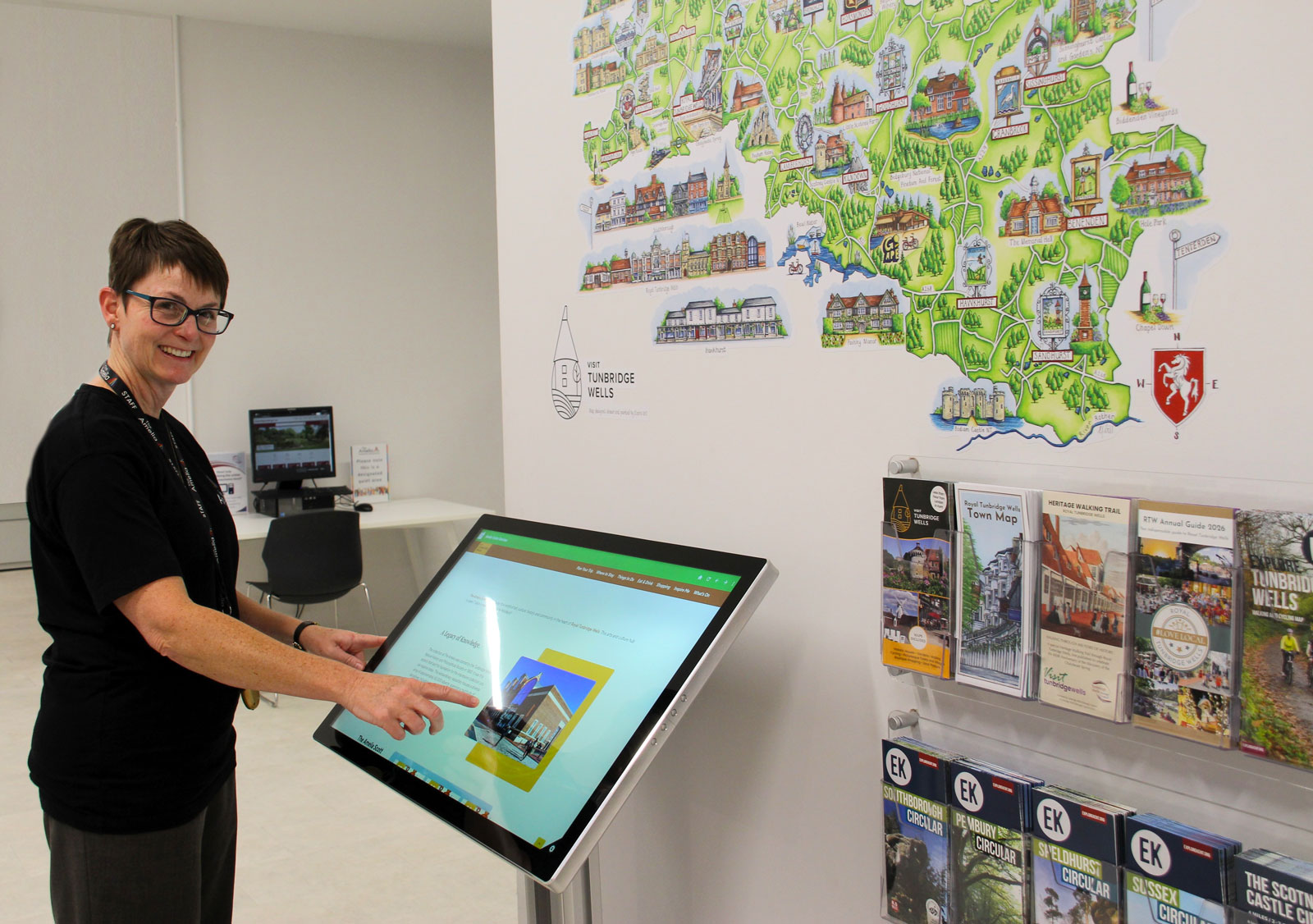 Member of staff at the Tourist Information Centre