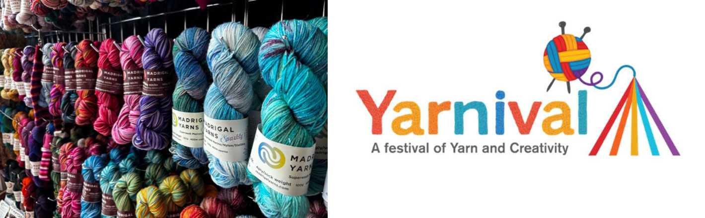 Yarnival poster - A festival of yarn and creativity